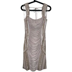 MIGNON Beaded Formal Cocktail Dress Size 4